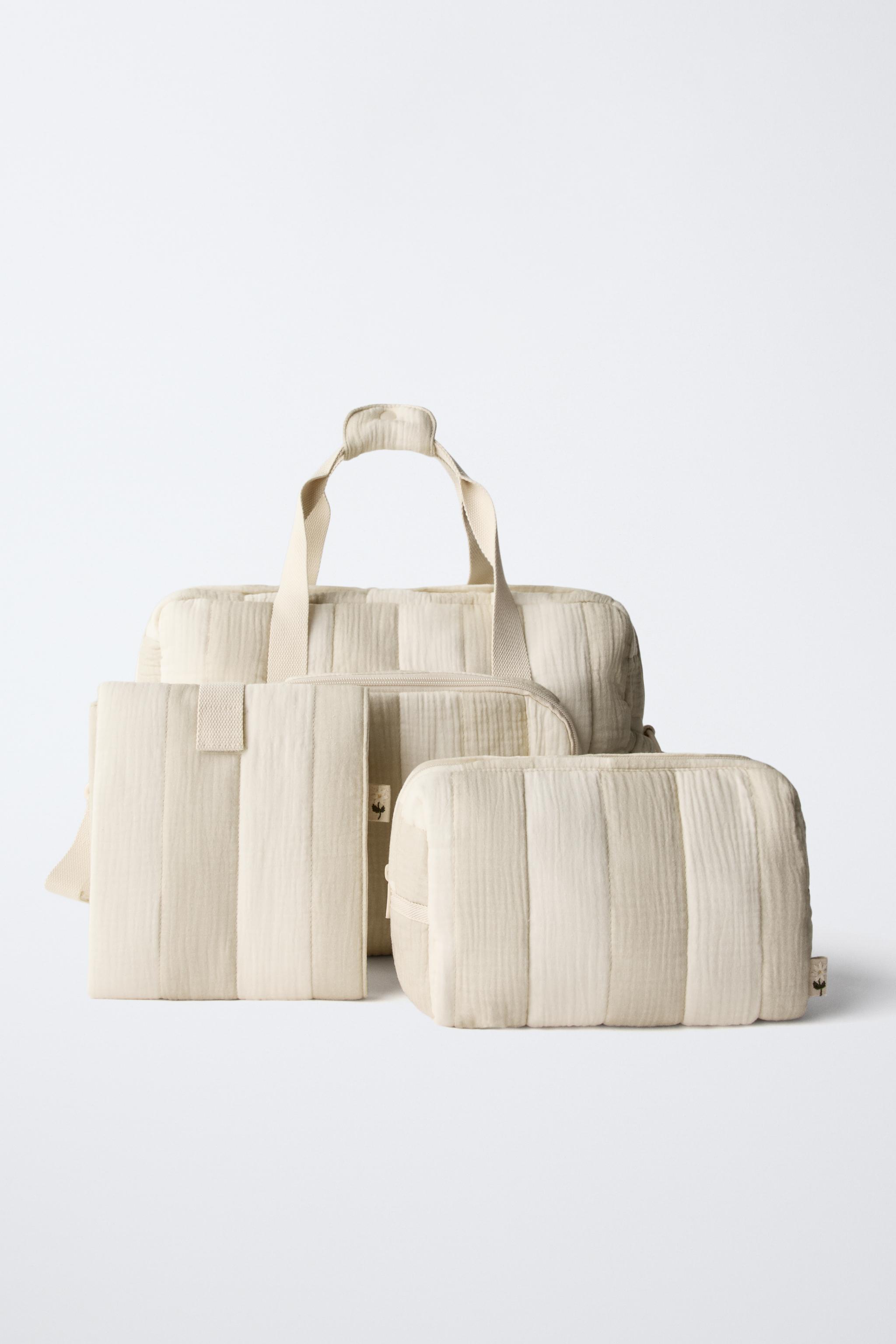 STRIPED MATERNITY BAG